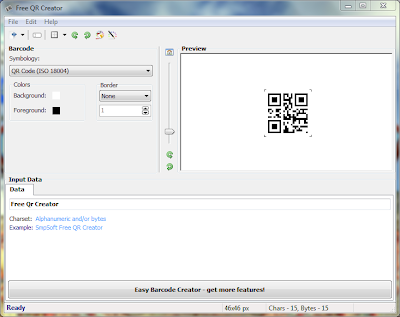 Free QRCode creator screenshot