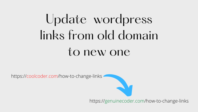 Change wordpress links in bulk