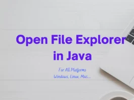 Java Open File Explorer