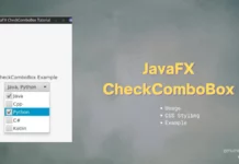 JavaFX CheckComboBox JavaFX Checkcombobox controlsfx