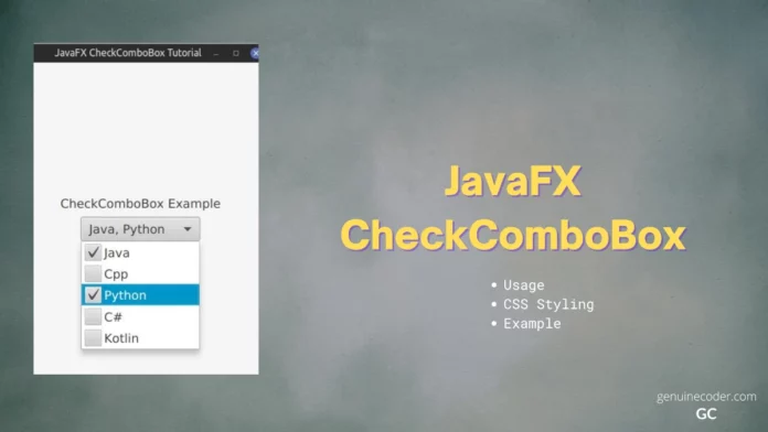 JavaFX Checkcombobox controlsfx