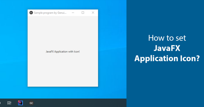 JavaFX Application Icon Tutorial
