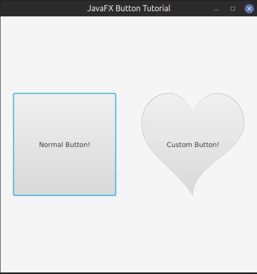 JavaFX Custom Shaped Button