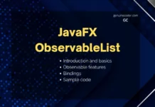 JavaFX ObservableList Tutorial JavaFX ObservableList