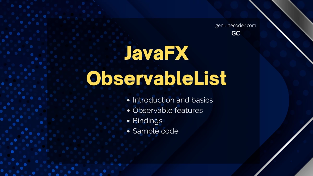 JavaFX ObservableList