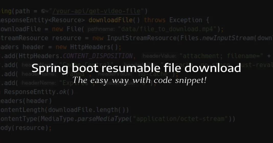 Spring file downloader code with example