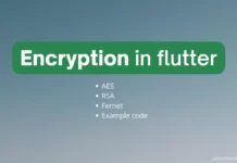 Encryption and decryption in flutter