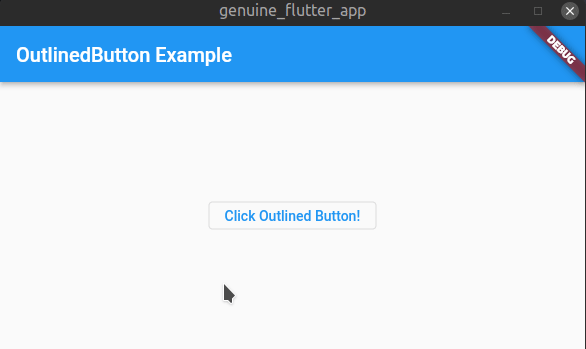 Flutter OutlinedButton Example
