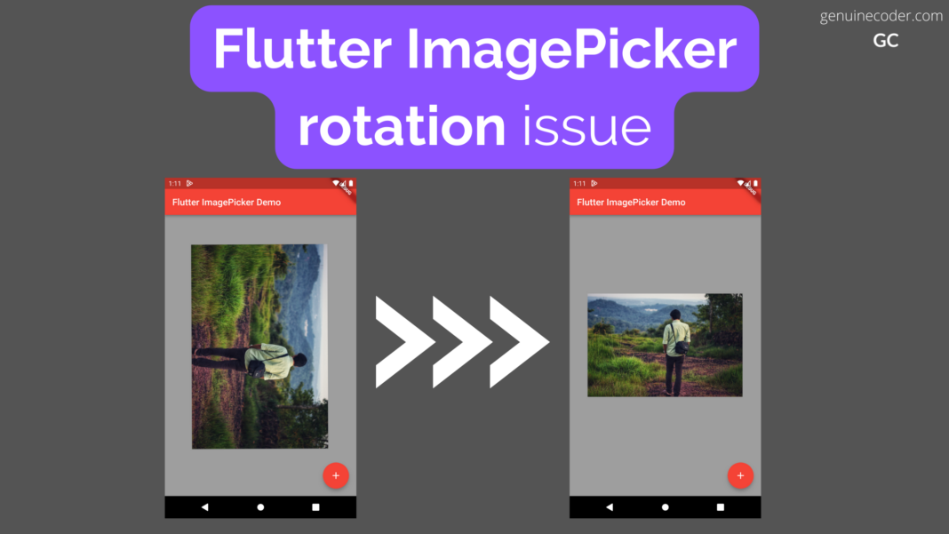 How to fix flutter image picker orientation rotation fix
