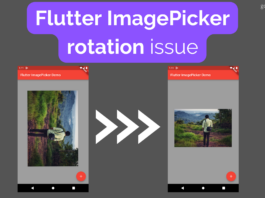 How to fix flutter image picker orientation rotation fix